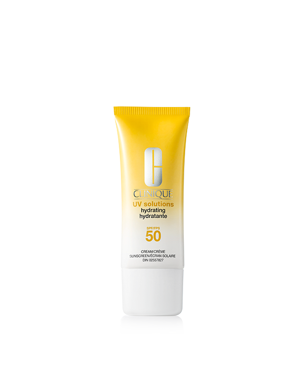 UV Solutions Hydrating Sunscreen SPF 50, Weightless daily hydrating sunscreen powered by skincare to deliver instant and lasting hydration.