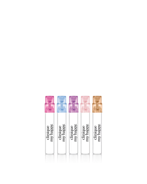 Find Your Happy Fragrance Set, Five mini feel-good fragrances for happiness anytime. A $22 value.