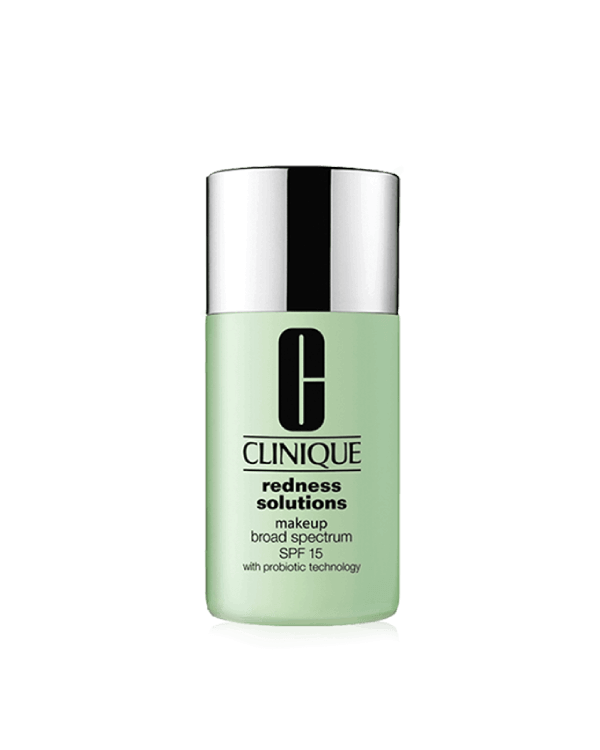 Redness Solutions Makeup Broad Spectrum SPF 15 With Probiotic Technology, Soothing foundation helps neutralize and cover redness. Gives redness-prone skin a perfected look.