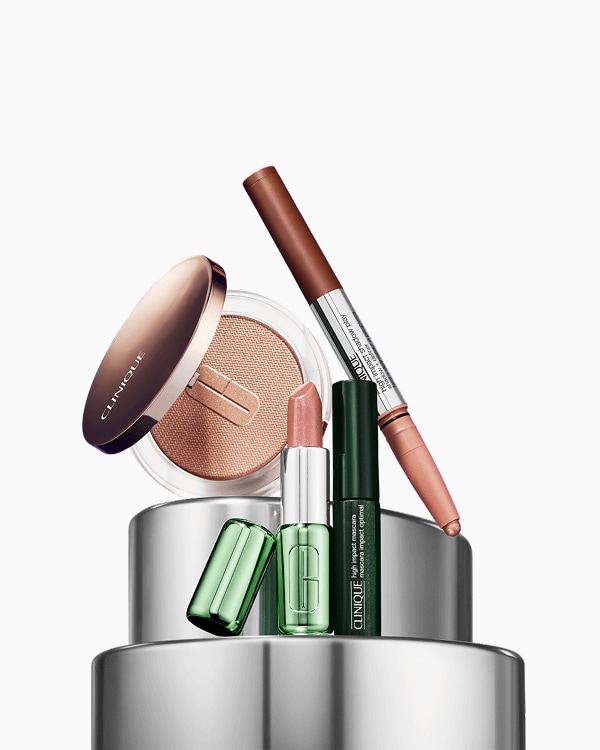 Full Face Forward: Simply Radiant Makeup Set, A set of most-loved makeup for a simply radiant look.<br>*This value set is excluded from additional discounts.