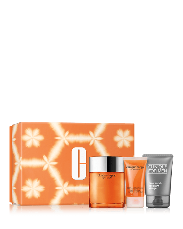 Happy for Him Fragrance Set, A fresh fragrance and grooming set for men. A $166.00 value.