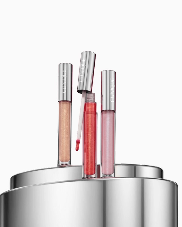 Pop Treats: Pop Plush Lip Gloss Set, A trio of full-size Clinique Pop Plush™ Creamy Lip Gloss in three dazzling, limited-edition shades for the holidays.<br>*This value set is excluded from additional discounts.